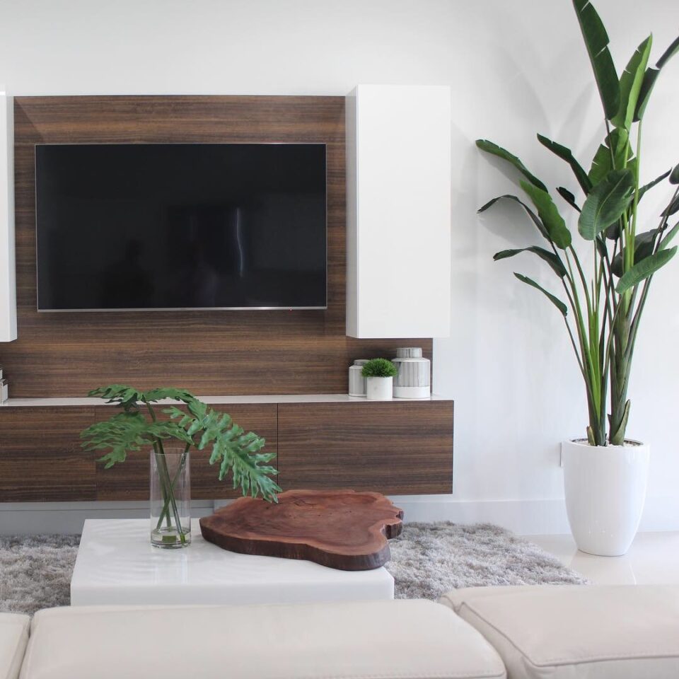 9ft Bird of Paradise with Ben Pot in Glossy White